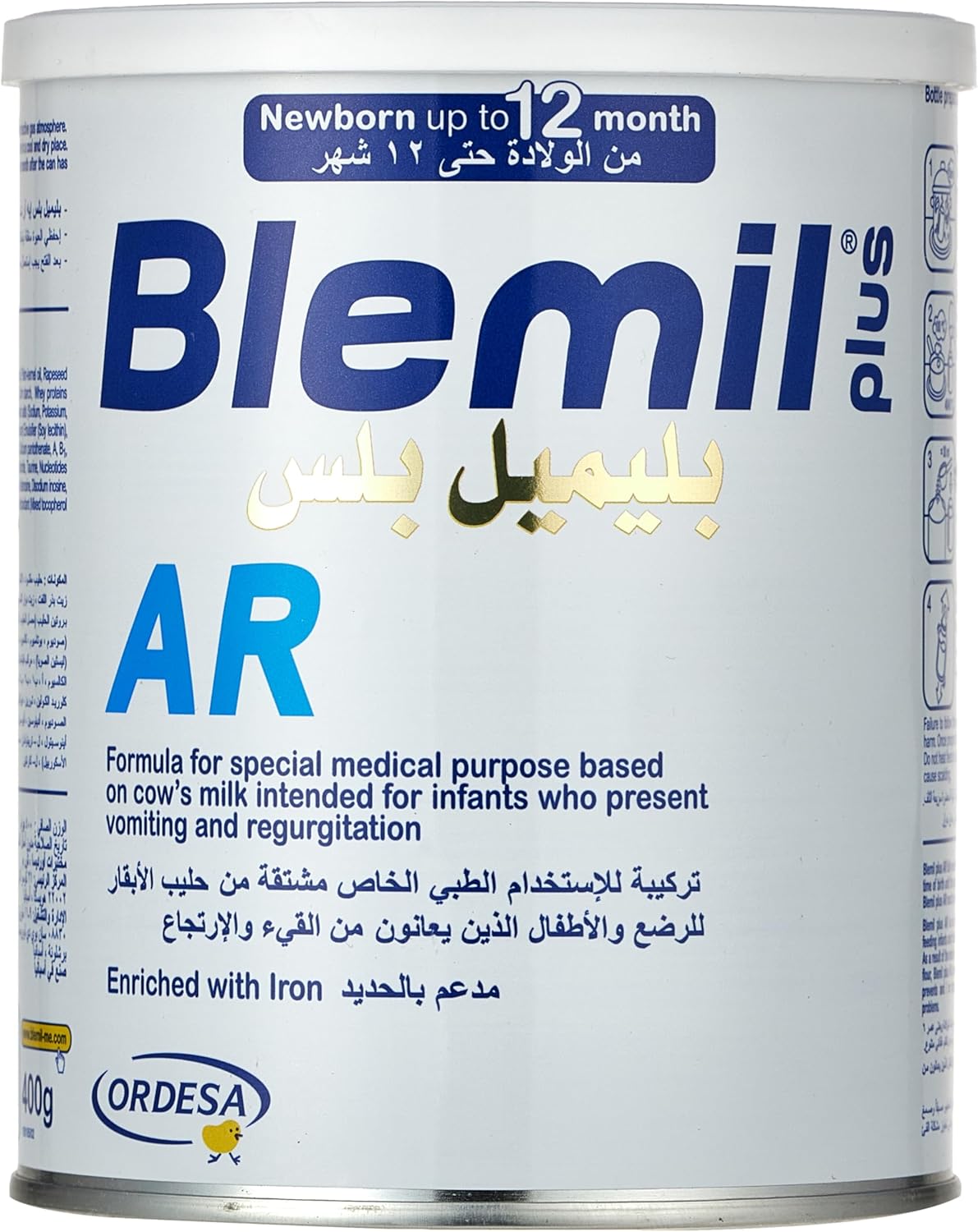Ordesa Blemil Plus AR Anti-Regurgitation Milk Powder for Infants - 400 g