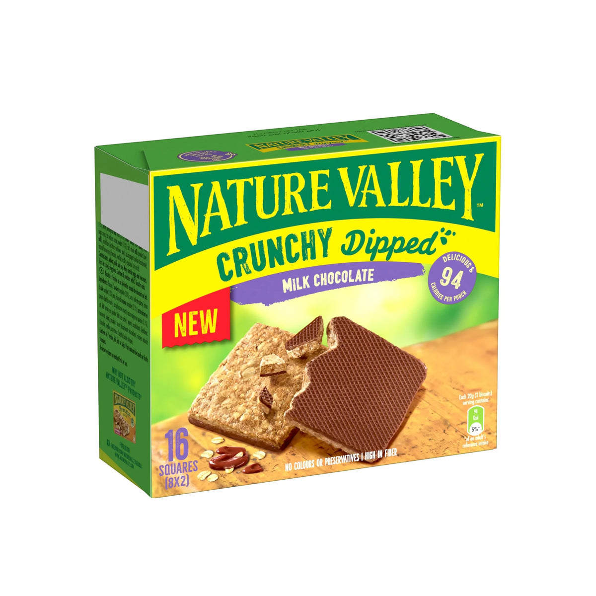 Nature Valley Granola Bars Dipped in Milk Chocolate - 8 Pack Crunchy Snack