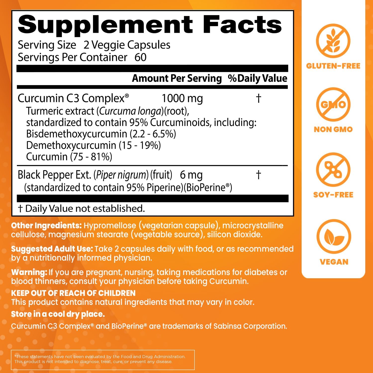 Doctor's Best DRB-00107 High Absorption Curcumin From Turmeric Root with C3 Complex & BioPerine 500mg (120 Capsules)