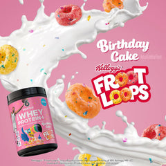 Six Star Whey Protein Powder Plus | Muscle Building & Recovery Plus Immune Support | Muscle Builder for Men & Women | Kellogg’s Froot Loops Birthday Cake Flavor | 1.5lb