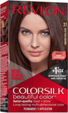 Revlon ColorSilk with Bond Repair Complex, Permanent Hair Color, 100% Gray Coverage, Ammonia Free Hair Dye, Vegan Keratin, 27 Deep Rich Brown