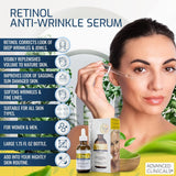 Retinol serum for anti-wrinkle and skin rejuvenation.