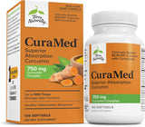 CuraMed Better Than Turmeric Curcumin - Anti-Inflammatory 750mg 120 Softgels
