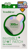 Troubless Invisible Pimple Patch Classic - 96 Ultra Thin Hydrocolloid Acne Patches for Daytime Use - Fast Healing & Oil Absorption