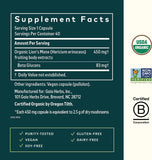 Gaia Herbs Lion's Mane Mushroom Supplement: Brain, Focus & Memory - 40 Caps