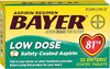 Bayer أسبرين بجرعة منخفضة ٨١ ملغ - صحة القلب، طلاء واقٍ، ٣٢ قرص