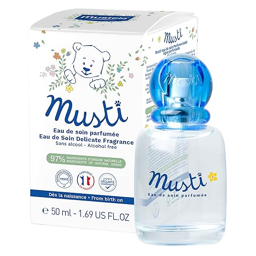 Mustela Musti Eau de Soin Perfume (50ml) - Gentle Baby Fragrance