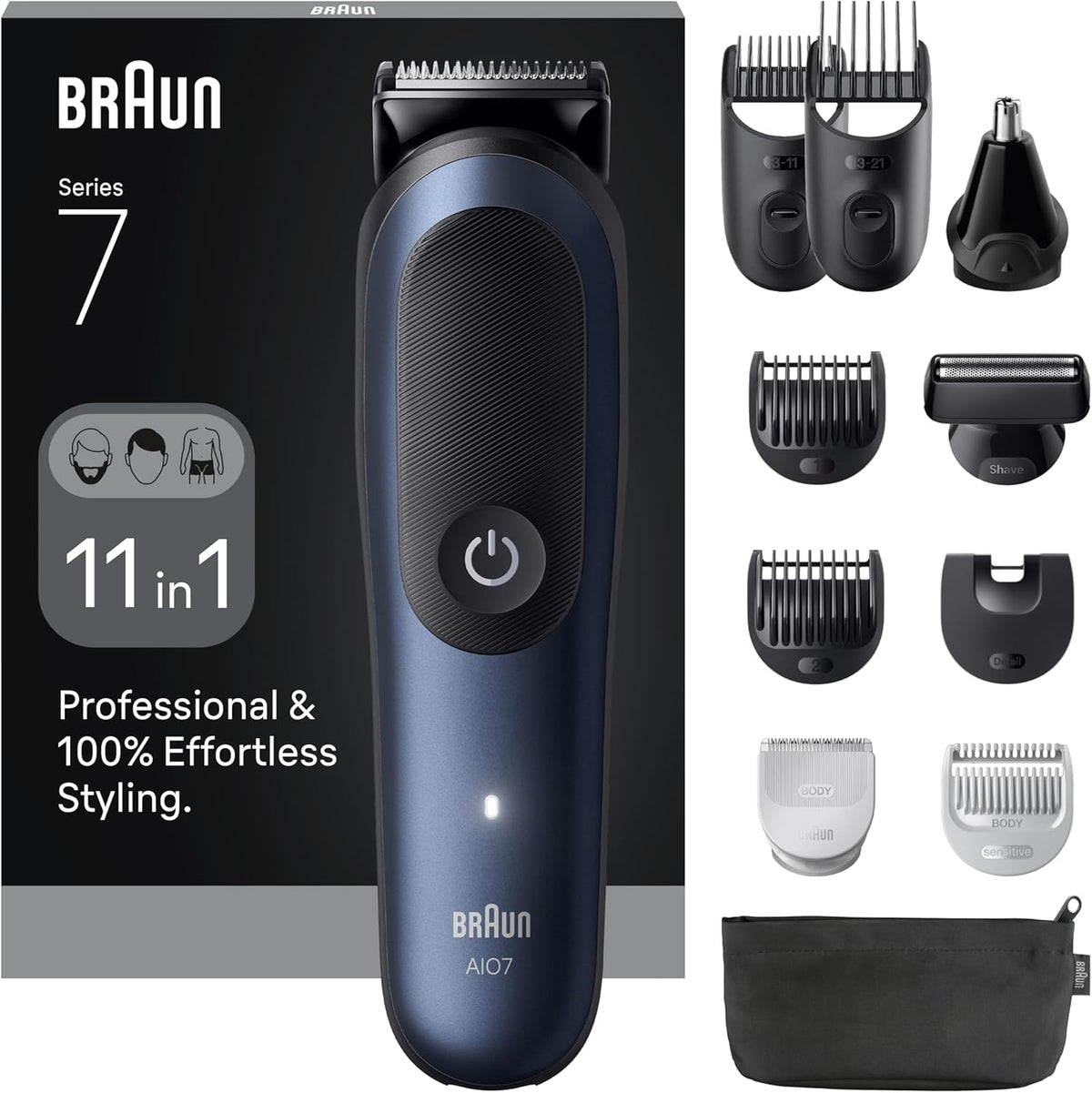 Braun Series 7 11-in-1 Multi-Groomer - Precision Styling Kit