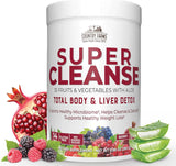 COUNTRY FARMS Super Cleanse، Super Juice Cleanse، يدعم صحة الجهاز الهضمي، 34 فاكهة وخضروات مع الصبار، يعزز إزالة السموم الطبيعية، مسحوق مشروب، 14 وجبة، 9.88 أونصة 