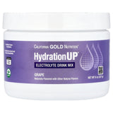 California Gold Nutrition HydrationUP® Electrolyte Drink Mix | Grape Flavor | Calcium, Potassium, Vitamin C & E | 8 oz (227 g)