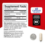 Prevagen Extra Strength 20mg، 60 كبسولة مع Apoaequorin وفيتامين D لدعم الصحة الدماغية والوظائف الإدراكية.
