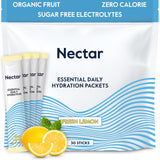 Nectar Hydration Packets - Electrolytes Powder - No Sugar or Calories - Organic Fruit Liquid Daily IV Hydrate