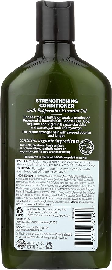 Avalon Organics Strengthening Peppermint Conditioner - 11 oz