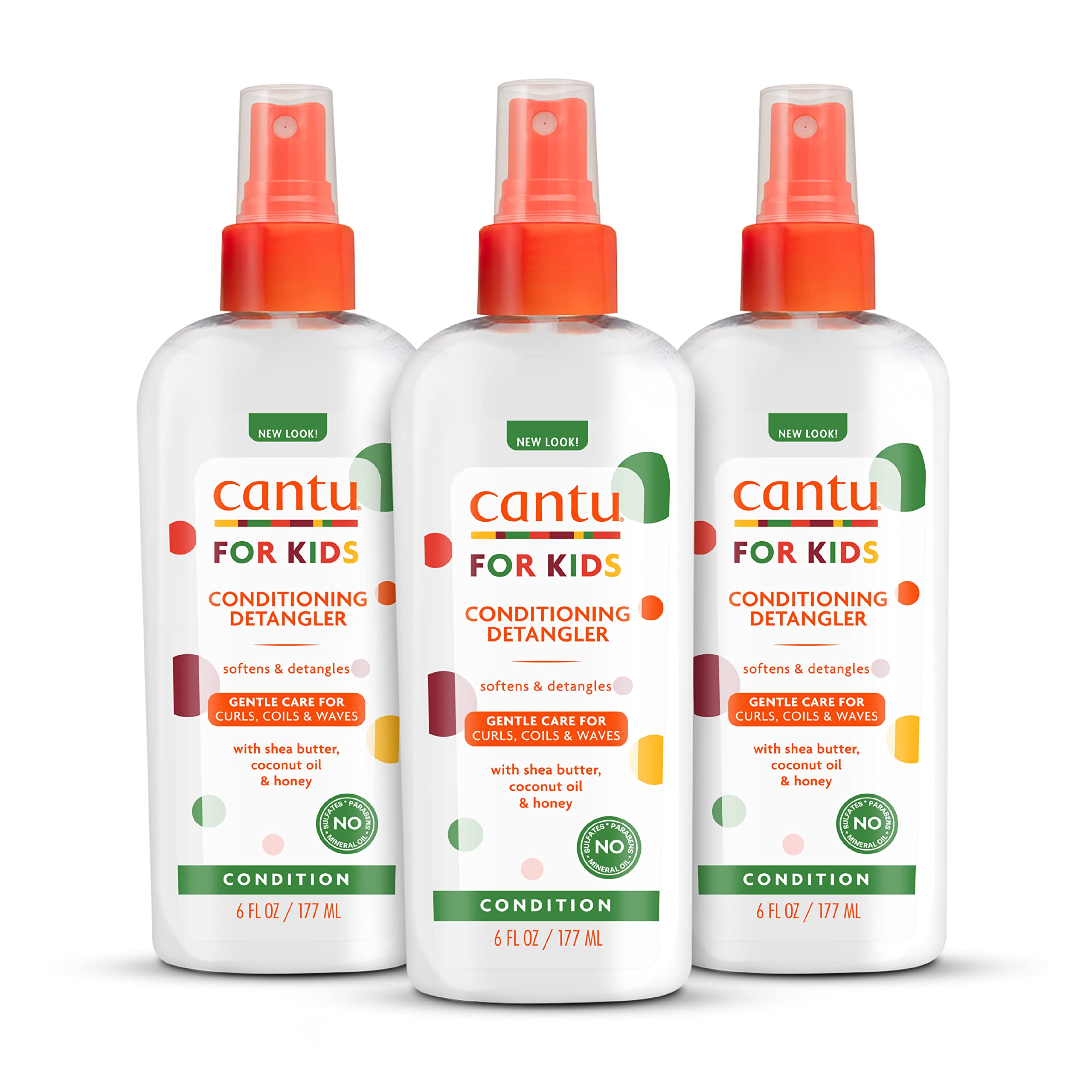 Cantu Care for Kids Conditioning Detangler - Gentle Detangling Spray for Children's Hair