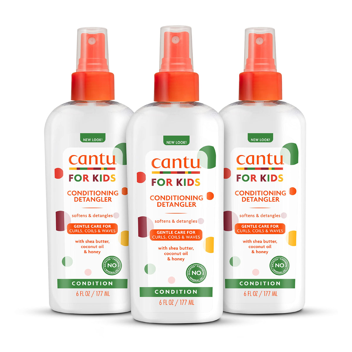 Cantu Care for Kids Conditioning Detangler - Gentle Detangling Spray for Children's Hair
