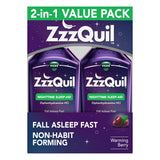 ZzzQuil Nighttime Sleep Aid Liquid, Berry Flavor, Warming Relief (24oz)