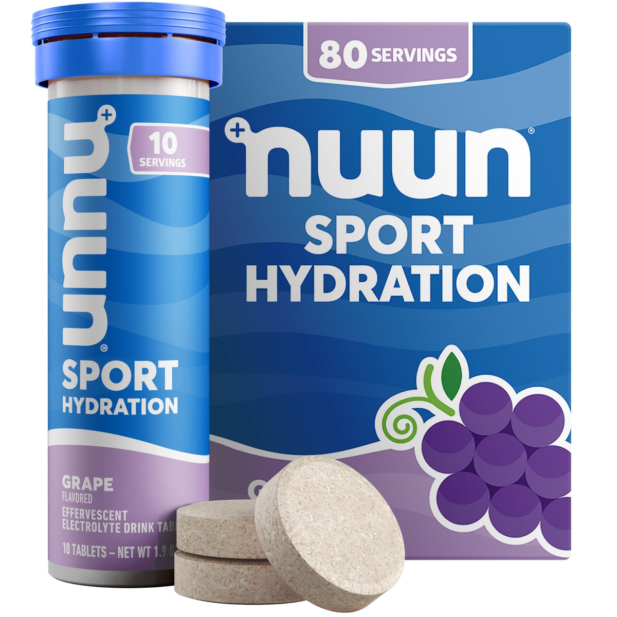 Nuun Sport Electrolyte Drink Tablets - Grape (80 Servings)