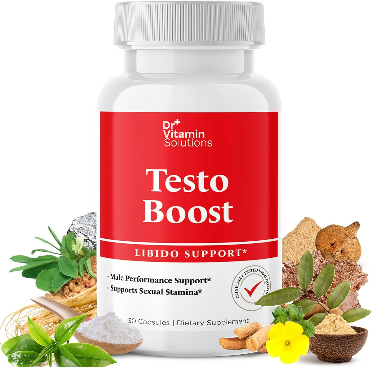 مكمل Testo Boost لتعزيز التستوستيرون والقوة.