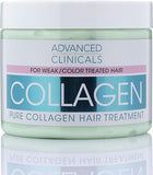 Advanced Clinicals Pure Collagen Hair Treatment Mask: Restore Shine & Strength