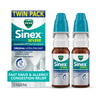 Vicks Sinex SEVERE Nasal Spray - Ultra Fine Mist Sinus Decongestant Twin Pack, 2 x 0.5 FL OZ