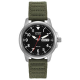 Citizen Men's Sport Casual Garrison Eco-Drive Watch with Nylon Strap and Luminous Markers