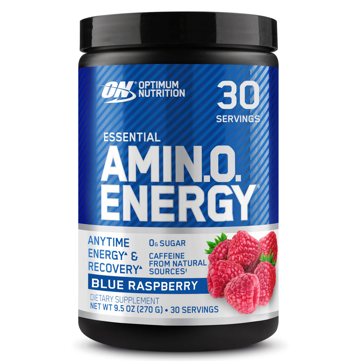 Optimum Nutrition Amino Energy Pre Workout - Blue Raspberry, 270g, 30 Servings