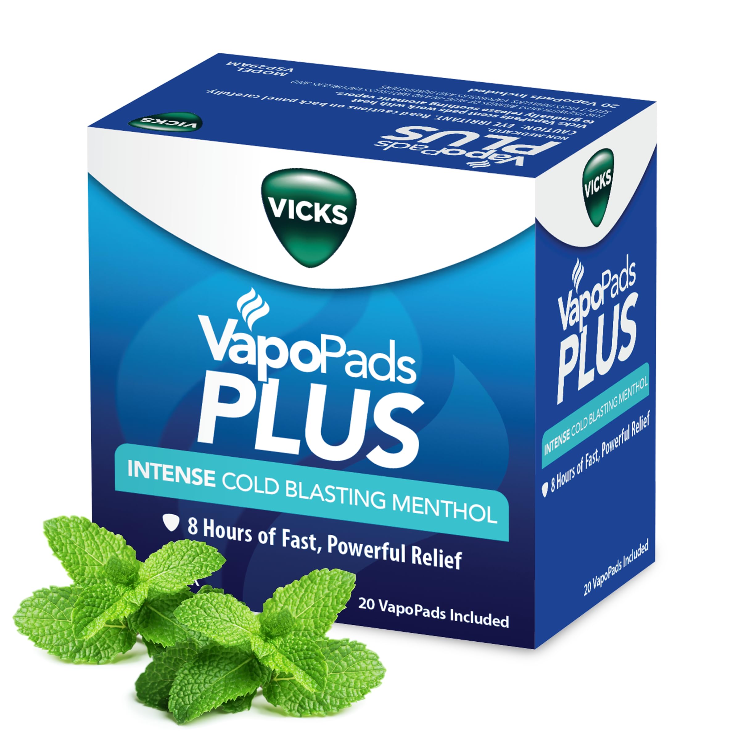 Vicks VapoPads Plus Menthol Refills - Humidifiers & Inhalers (20-Pack)