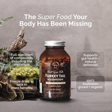 كبسولات فطر ذيل الديك الرومي من  Forest Super Foods، لدعم صحة الأمعاء والجهاز المناعي.