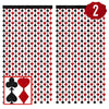 xo, Fetti Red & Black Casino Curtain Set - Poker Theme Party Backdrop for Photo Booths