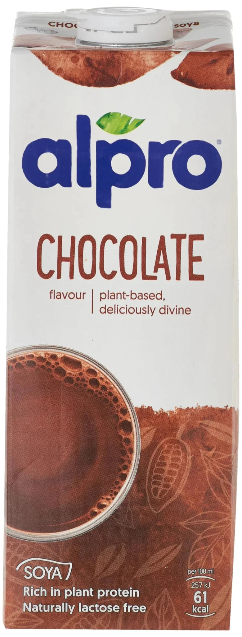 Alpro Soya Chocolate Drink (1L) - Rich & Creamy Vegan Chocolate Milk