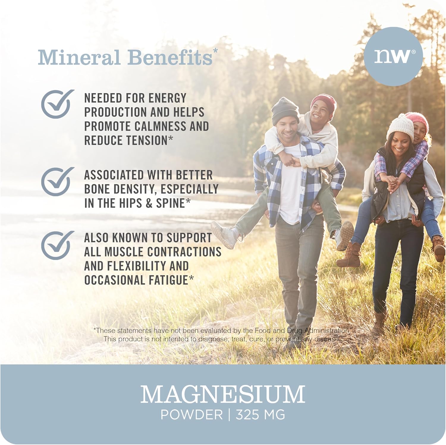 NatureWise Magnesium Citrate Powder 325 mg - for Sleep Support + Calm + Muscle & Bone Health - Strawberry Lemonade Flavor - Non-GMO, Gluten-Free - 60 Servings[2-Month Supply]