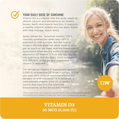 NatureWise Vitamin D3 2000iu (50 mcg) 1-Year Supply for Immune Support, Healthy Muscle Function, and Bone Health - Non-GMO, Gluten Free in Organic Extra Virgin Olive Oil, (Mini Softgel), 360 Count