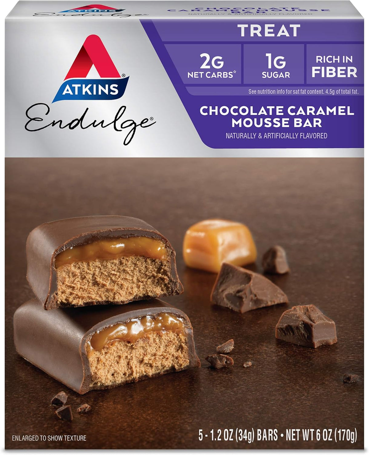 Atkins Endulge Treat Variety Pack – 20 + 2 Bonus Bars (ES)