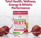 Country Farms Bountiful Beets Whole Food Beet Powder Cherry 10.6 oz - Natural, nutrient-rich beet powder with cherry flavor for smoothies and recipes.