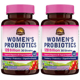 Vitalitown Women's Probiotics 120 Billion CFUs - Gut & Vaginal Health Support - 60 Capsules