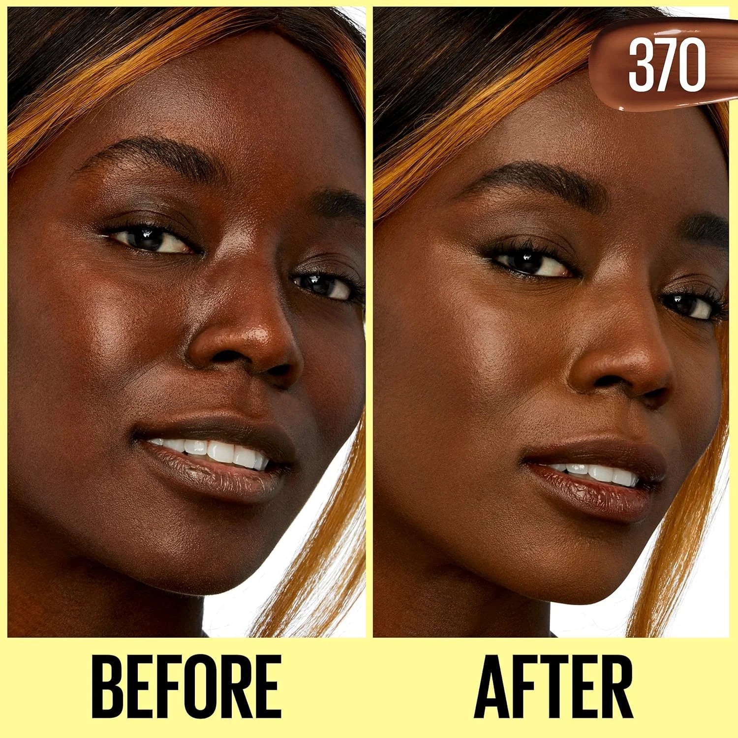 مكياج مايو بيلين Fit Me Tinted Moisturizer، تغطية طبيعية، لون 370، خفيف ومرطب.