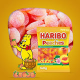 HARIBO Peaches 160g Mini Gummi - Tropical Fruit Candy