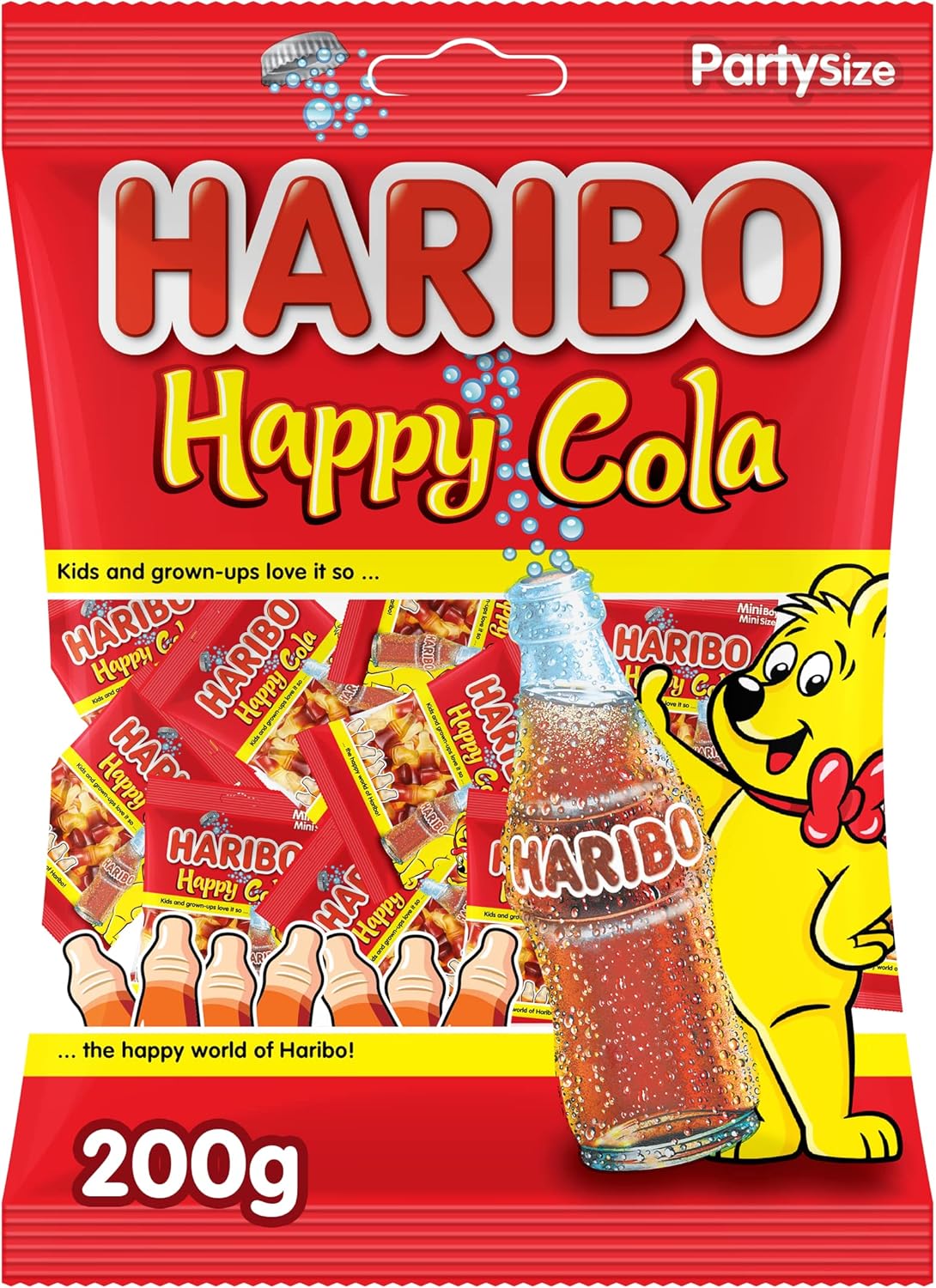 Haribo Happy Cola Gummy Candy 200g - Classic Cola Taste