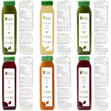 3 Day Juice Cleanse by Raw Fountain، 18 زجاجة 12 أونصة، 3 shots of ginger.