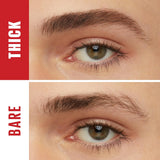 جل Eyebrow من Maybelline لون بني متوسط، مقاوم للماء مع صبغة تستمر حتى 36 ساعة.