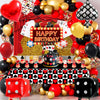 Casino Party Decorations – 85 Pcs Gaming Card & Balloon Set for Las Vegas Theme