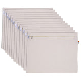 SOLSTICE Cotton Saree Storage Bags with Zip Closure (Set of 12) – Big Size Wardrobe Organizer