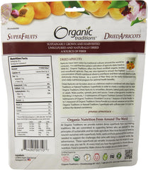 Organic Traditions Dried Apricots, 227 gm