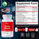 مكمل Testo Boost لتعزيز التستوستيرون والقوة.