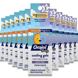 Orajel Baby - جل تبريدي لتهدئة آلام التسنين، خالي من المكونات الدوائية، مع đóng gói مزدوج.