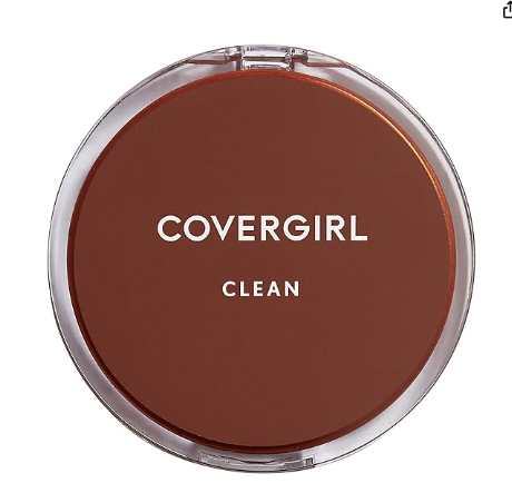 بودرة أساس pressed powder من Covergirl، لون 125 Buff Beige، توفر تغطية طبيعية.