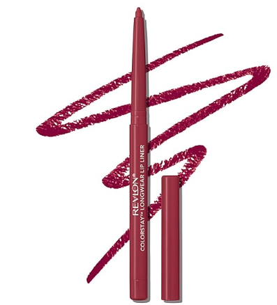طباشير شفاه طويل الأثر من Revlon، لون النبيذ، مع شفرة مدمجة.