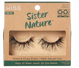رموش صناعية "Dawn" من KISS Sister Nature بشعر طبيعي 100% وطول 12 مم، قابلة لإعادة الاستخدام وصديقة للبيئة.