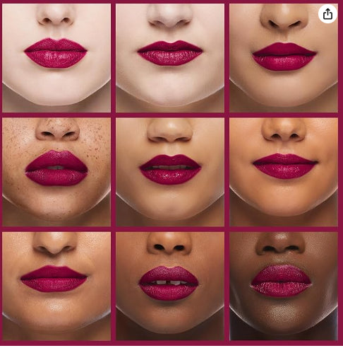 طباشير شفاه طويل الأثر من Revlon، لون النبيذ، مع شفرة مدمجة.