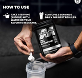 مسحوق L-Glutamine النقي من Muscletech، يعزز استعادة العضلات وينشط النمو.
